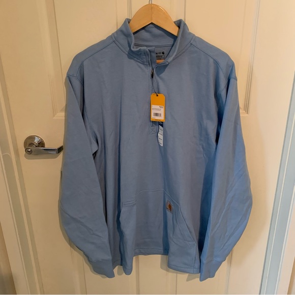 NWT Carhartt Men’s Relaxed Fit Heavyweight Long Sleeve 1/2 Zip Thermal Shirt - Picture 2 of 6